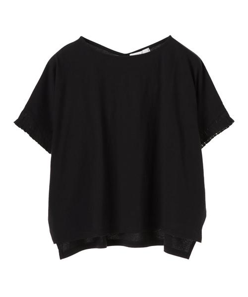 AMERICAN HOLIC（アメリカンホリック）の「・プリーツ袖プルオーバー（Tシャツ/カットソー・レディース・ブラック/オフホワイト/杢グレー・FREE）」の14枚目の写真