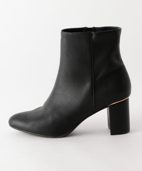 green label relaxing（グリーンレーベルリラクシング）の「◆KFC ラウンドショートブーツ(6.5cmヒール) ◆（ブーツ・レディース・ブラック/モカ/ダークブラウン・S/M/L/LL）」の5枚目の写真