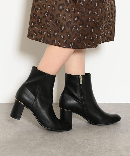 green label relaxing（グリーンレーベルリラクシング）の「◆KFC ラウンドショートブーツ(6.5cmヒール) ◆（ブーツ・レディース・ブラック/モカ/ダークブラウン・S/M/L/LL）」の10枚目の写真