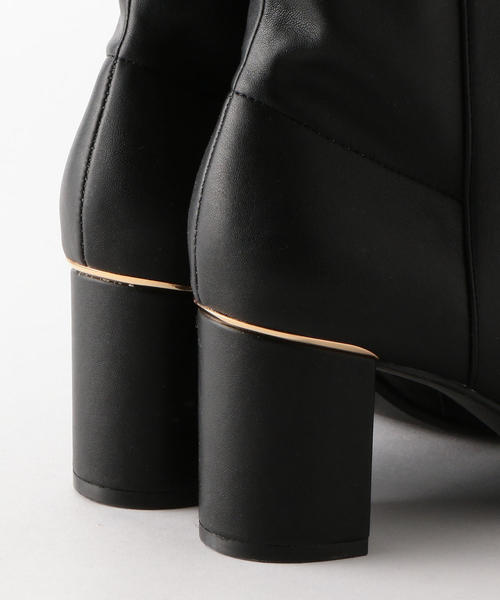 green label relaxing（グリーンレーベルリラクシング）の「◆KFC ラウンドショートブーツ(6.5cmヒール) ◆（ブーツ・レディース・ブラック/モカ/ダークブラウン・S/M/L/LL）」の13枚目の写真