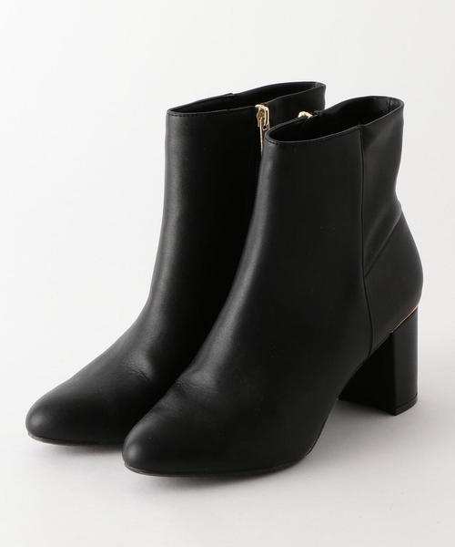 green label relaxing（グリーンレーベルリラクシング）の「◆KFC ラウンドショートブーツ(6.5cmヒール) ◆（ブーツ・レディース・ブラック/モカ/ダークブラウン・S/M/L/LL）」の14枚目の写真