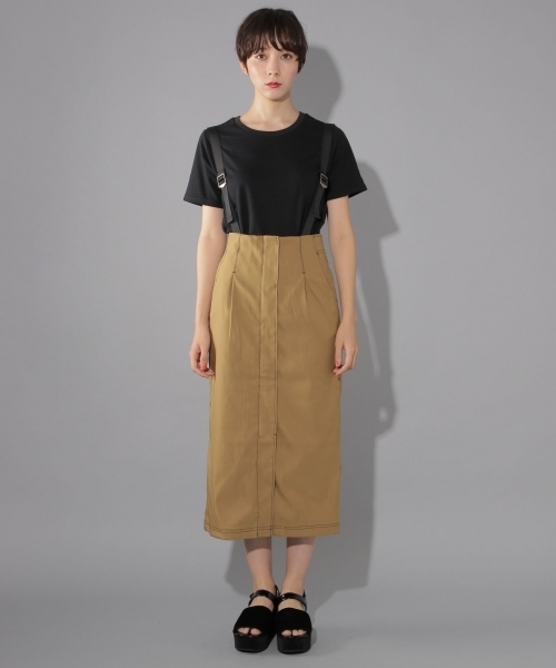 PAGEBOY(ページボーイ)の「配色ステッチサス付きスカート(スカート・レディース・ブラック/ベージュ/カーキ・SMALL/MEDIUM)」の14枚目の写真