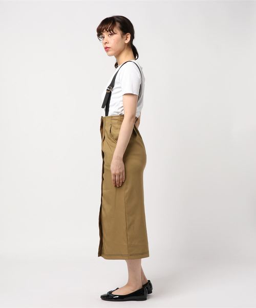 PAGEBOY(ページボーイ)の「配色ステッチサス付きスカート(スカート・レディース・ブラック/ベージュ/カーキ・SMALL/MEDIUM)」の7枚目の写真