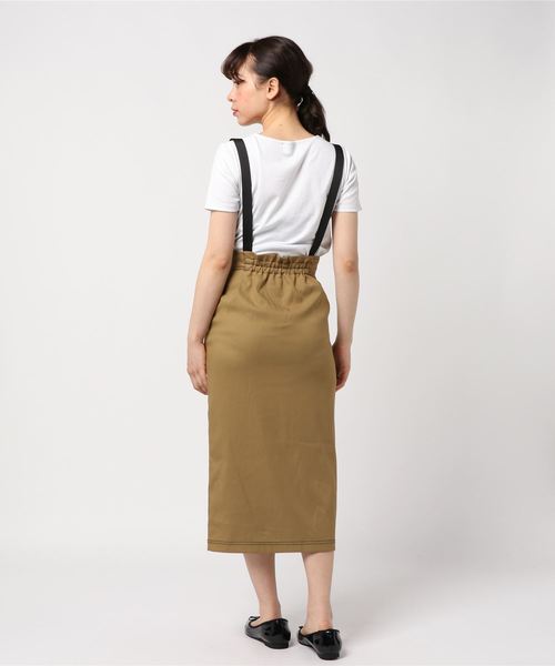 PAGEBOY(ページボーイ)の「配色ステッチサス付きスカート(スカート・レディース・ブラック/ベージュ/カーキ・SMALL/MEDIUM)」の8枚目の写真