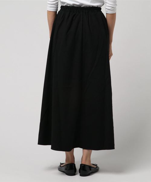 KOBE LETTUCE（コウベレタス）の「ピーチスキンタッチミディ丈フレアスカート（スカート・レディース・ダークグリーン/ブラック/グレイッシュベージュ/マスタード/パープル/ボルドー/アイボリー/ベージュ/ブルー/プラム/レッド・FREE）」の13枚目の写真