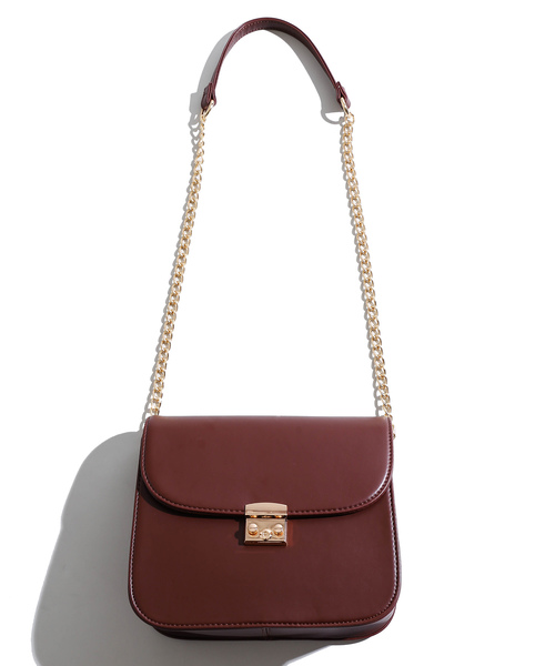 WEGO(ウィゴー)の「WEGO/チェーンショルダーバッグ(ショルダーバッグ・レディース・ブラック/ブラウン/シルバー・FREE)」の7枚目の写真