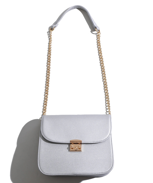 WEGO(ウィゴー)の「WEGO/チェーンショルダーバッグ(ショルダーバッグ・レディース・ブラック/ブラウン/シルバー・FREE)」の9枚目の写真