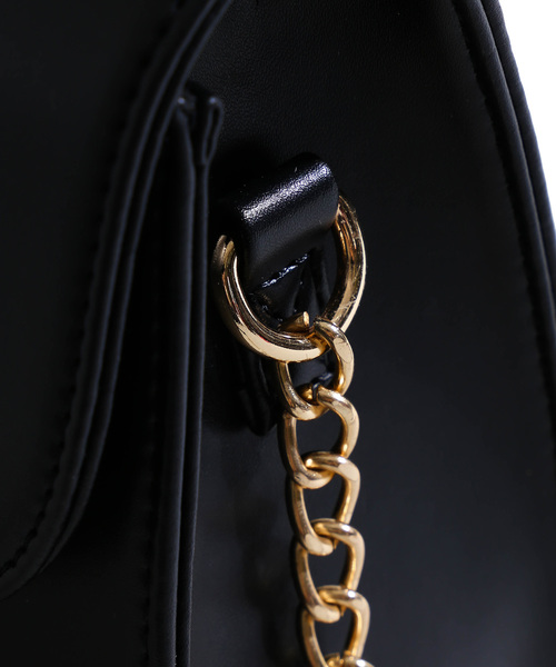 WEGO(ウィゴー)の「WEGO/チェーンショルダーバッグ(ショルダーバッグ・レディース・ブラック/ブラウン/シルバー・FREE)」の8枚目の写真