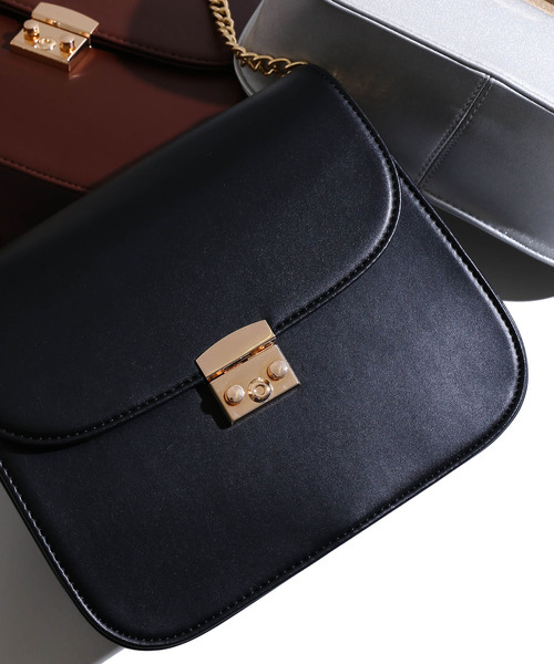 WEGO(ウィゴー)の「WEGO/チェーンショルダーバッグ(ショルダーバッグ・レディース・ブラック/ブラウン/シルバー・FREE)」の16枚目の写真