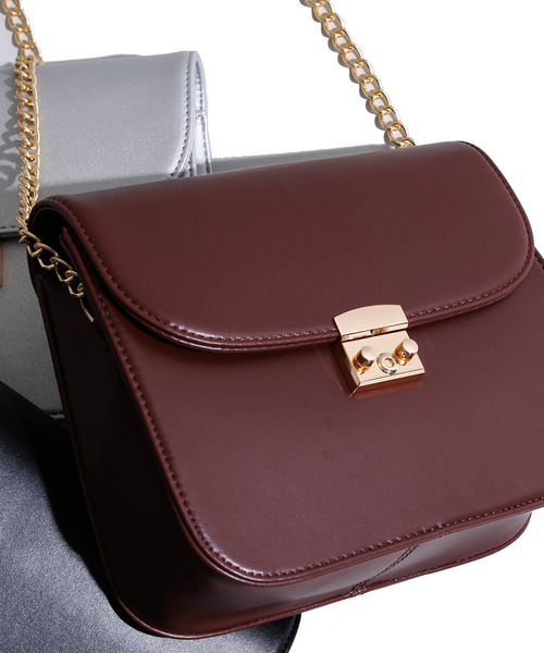 WEGO(ウィゴー)の「WEGO/チェーンショルダーバッグ(ショルダーバッグ・レディース・ブラック/ブラウン/シルバー・FREE)」の15枚目の写真