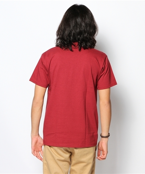 WEGO(ウィゴー)の「WEGO/プレップTee(S)(Tシャツ/カットソー・メンズ・ワイン/ネイビー/ホワイト・MEDIUM/LARGE)」の6枚目の写真