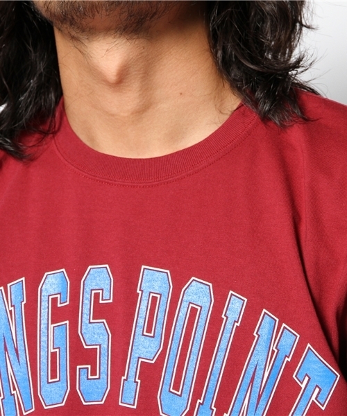 WEGO(ウィゴー)の「WEGO/プレップTee(S)(Tシャツ/カットソー・メンズ・ワイン/ネイビー/ホワイト・MEDIUM/LARGE)」の7枚目の写真