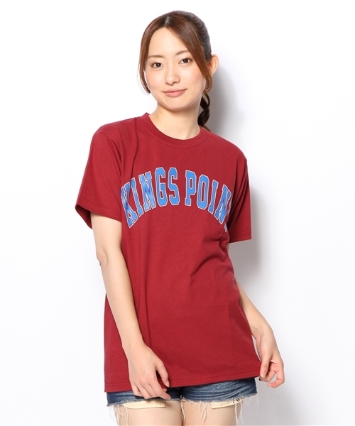 WEGO(ウィゴー)の「WEGO/プレップTee(S)(Tシャツ/カットソー・メンズ・ワイン/ネイビー/ホワイト・MEDIUM/LARGE)」の11枚目の写真