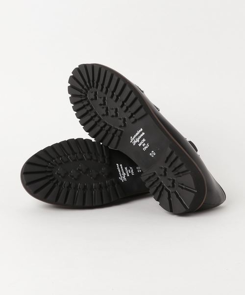 CORSO ROMA，9（コルソローマ）の「CORSO ROMA9:ボアローファー（ローファー・レディース・ブラック・38/39/36/37）」の2枚目の写真