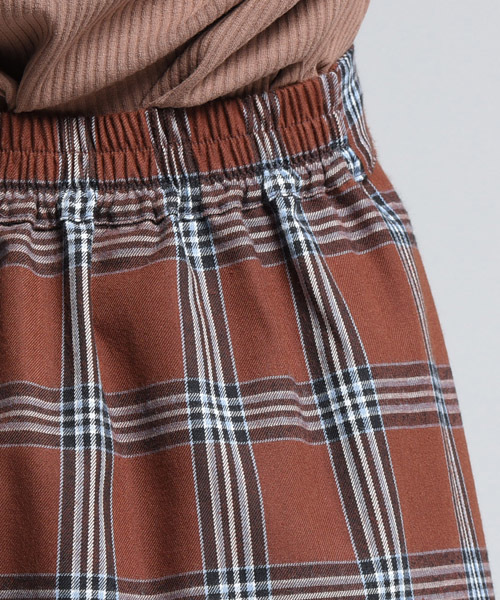 LIPSTAR（リップスター）の「チェックAラインフレアスカート（スカート・レディース・ブラウン/ブラウン系その他2・M）」の8枚目の写真