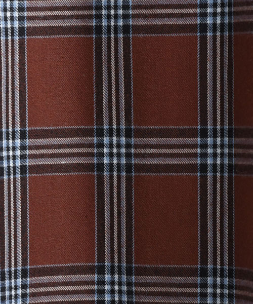 LIPSTAR（リップスター）の「チェックAラインフレアスカート（スカート・レディース・ブラウン/ブラウン系その他2・M）」の9枚目の写真