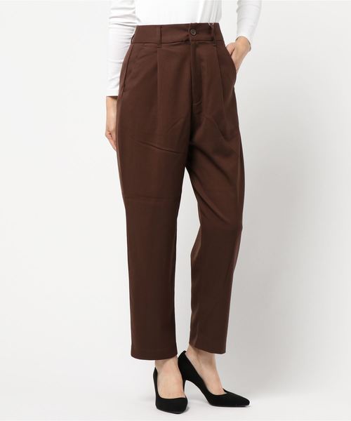 LOWRYS FARM（ローリーズファーム）の「カラーワイドテーパード　813333（その他パンツ・レディース・ブラック/ブラウン/ピンク・MEDIUM/LARGE）」の3枚目の写真