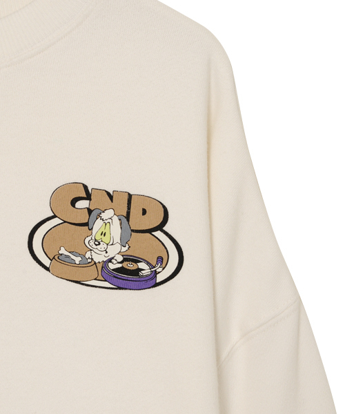 Candy Stripper(キャンディストリッパー)の「CANDY DEEJAY SWEAT トップス(Tシャツ/カットソー・レディース・オフホワイト/ブラック/パープル/ピンク・2)」の8枚目の写真