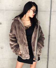 ENVYM | ＢＡＣＫ ＬＯＧＯ ＦＡＲ ＢＬ(ブルゾン)