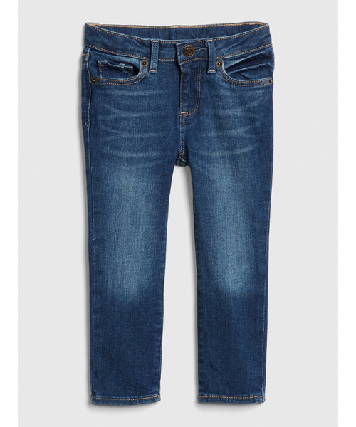 GAP(ギャップ)の「スーパーデニム スキニージーンズ(Fantastiflex)(デニムパンツ・キッズ・インディゴブルー・80cm/90cm/95cm/110cm/105cm/100cm)」の1枚目の写真