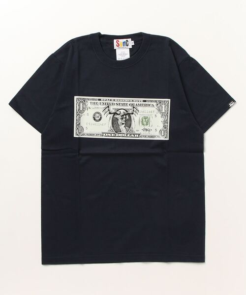 Sync.(スィンク)の「Sync. 【D*FACE】 TEE "DEAD DOLLAR"(Tシャツ/カットソー・メンズ・ホワイト/ブラック/ネイビー/ヘザーグレー・SMALL/MEDIUM/LARGE/X-LARGE)」の4枚目の写真