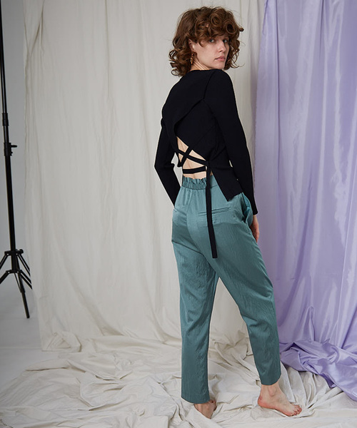 MAISON SPECIAL(メゾンスペシャル)の「バックレースアップニット 【MAISON SPECIAL/メゾンスペシャル】(ニット/セーター・レディース・ブラック/アイボリー/キャメル・FREE)」の13枚目の写真