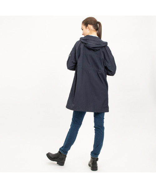 AIGLE（エーグル）の「W WRロングフーディコート（マウンテンパーカー・レディース・モスグリーン/ダークネイビー・40/38/36）」の3枚目の写真