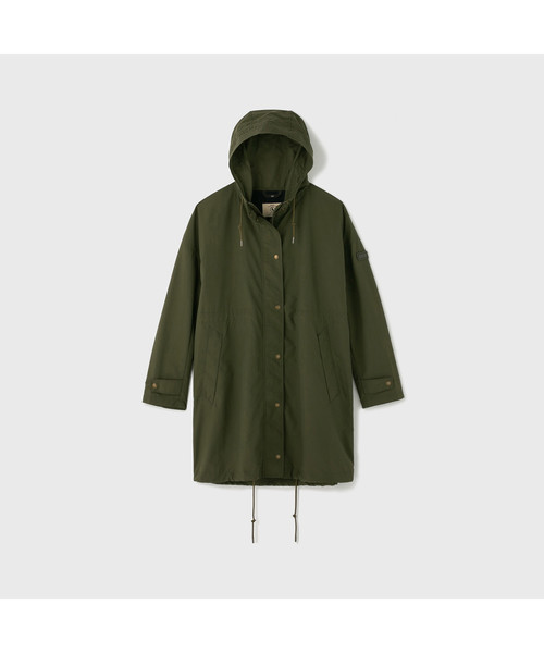 AIGLE（エーグル）の「W WRロングフーディコート（マウンテンパーカー・レディース・モスグリーン/ダークネイビー・40/38/36）」の7枚目の写真