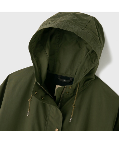 AIGLE（エーグル）の「W WRロングフーディコート（マウンテンパーカー・レディース・モスグリーン/ダークネイビー・40/38/36）」の8枚目の写真