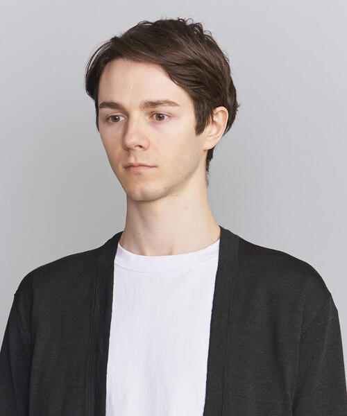 BEAUTY&YOUTH UNITED ARROWS（ビューティーアンドユースユナイテッドアローズ）の「BY ウォッシャブル ノーボタン カーディガン（カーディガン/ボレロ・メンズ・ネイビー/ダークグレー/ライトブルー/オリーブ・LARGE/MEDIUM/SMALL/X-LARGE）」の9枚目の写真