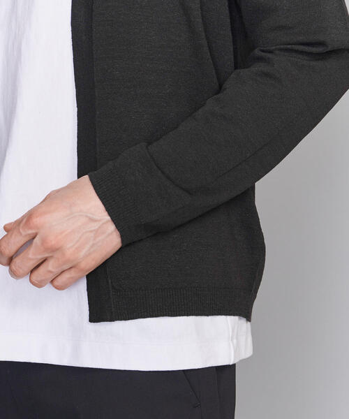 BEAUTY&YOUTH UNITED ARROWS（ビューティーアンドユースユナイテッドアローズ）の「BY ウォッシャブル ノーボタン カーディガン（カーディガン/ボレロ・メンズ・ネイビー/ダークグレー/ライトブルー/オリーブ・LARGE/MEDIUM/SMALL/X-LARGE）」の10枚目の写真