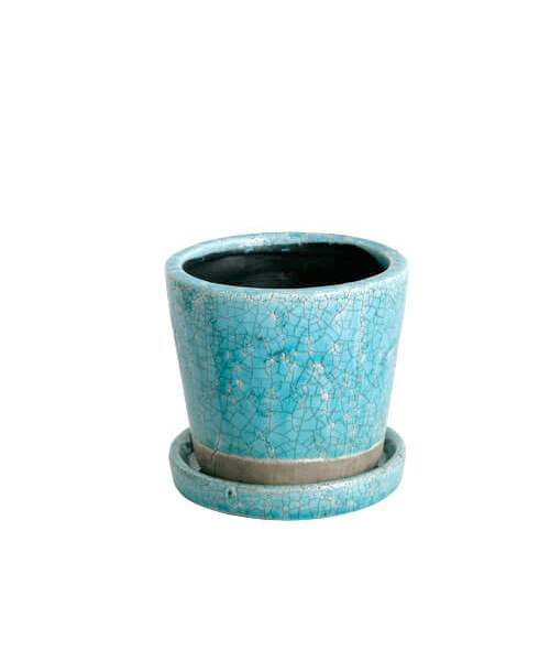 DULTON(ダルトン)の「COLOR GLAZED POT/3.5号 植木鉢(フラワーベース・メンズ・ターコイズブルー/ライム/イエロー/オレンジ/ブルー/アイボリー/グレー系その他/グリーン系その他/ライトパープル/バイオレット・FREE)」の5枚目の写真