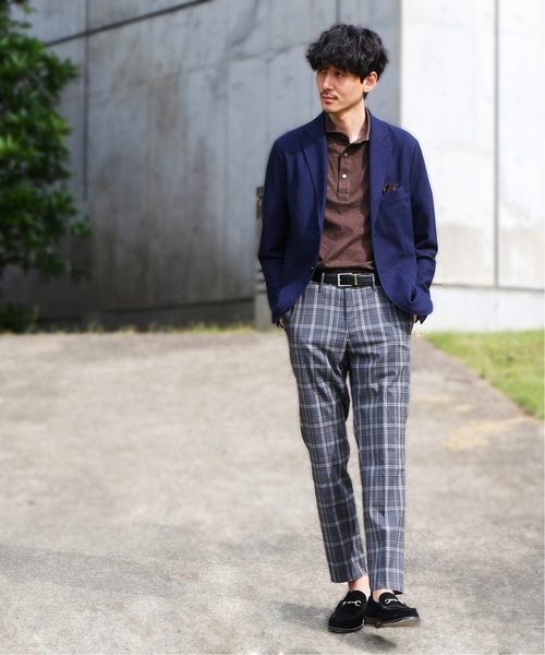 EDIFICE（エディフィス）の「メランジシルケットテンジク カッタウェイ（ポロシャツ・メンズ・ホワイト/チャコールグレー/ブラウン/ブルー系その他・LARGE/MEDIUM/SMALL/X-LARGE）」の12枚目の写真