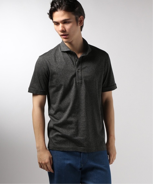 EDIFICE（エディフィス）の「メランジシルケットテンジク カッタウェイ（ポロシャツ・メンズ・ホワイト/チャコールグレー/ブラウン/ブルー系その他・LARGE/MEDIUM/SMALL/X-LARGE）」の14枚目の写真