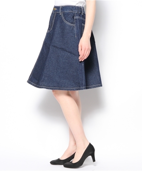 Chico（チコ）の「デニムフレアスカート（デニムスカート・レディース・ネイビー・FREE）」の9枚目の写真