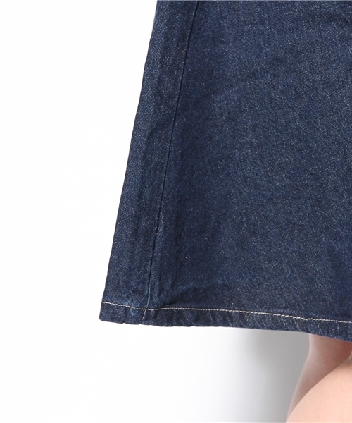 Chico（チコ）の「デニムフレアスカート（デニムスカート・レディース・ネイビー・FREE）」の7枚目の写真