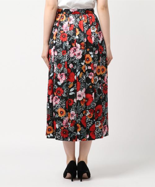 Sov. オリジナルマットサテンプリーツスカート 38