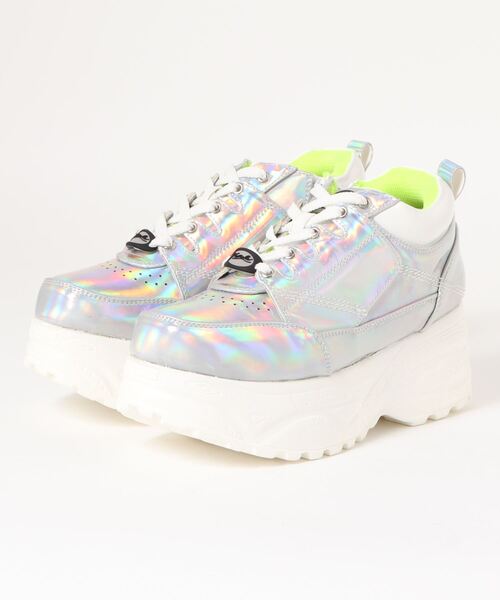 YOSUKE(ヨースケ)の「「YOSUKE/ヨースケ」厚底レースアップスニーカー(スニーカー・メンズ・ブラック/ホワイト系その他/ブラック×ピンク/ホワイト×ブラック/クリアブラック/シルバー系その他/ベージュ/ワイン/ネイビー・26/25.5/26.5/27)」の9枚目の写真