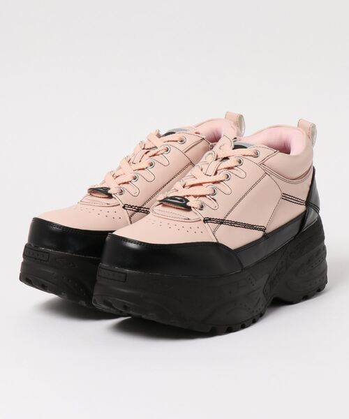 YOSUKE(ヨースケ)の「「YOSUKE/ヨースケ」厚底レースアップスニーカー(スニーカー・メンズ・ブラック/ホワイト系その他/ブラック×ピンク/ホワイト×ブラック/クリアブラック/シルバー系その他/ベージュ/ワイン/ネイビー・26/25.5/26.5/27)」の5枚目の写真