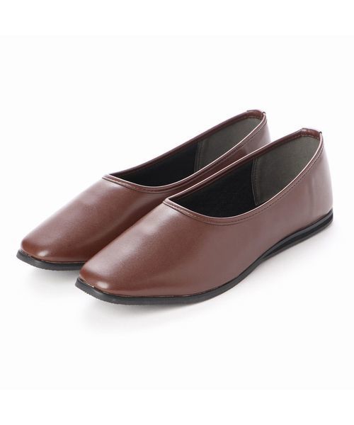 Fin（フィン）の「スクエアトゥ2WAＹローファー<バブーシュ>（ローファー・レディース・ブラック/ブラウン/グレー・22.5cm/23cm/23.5cm/24cm/24.5cm/25cm）」の11枚目の写真