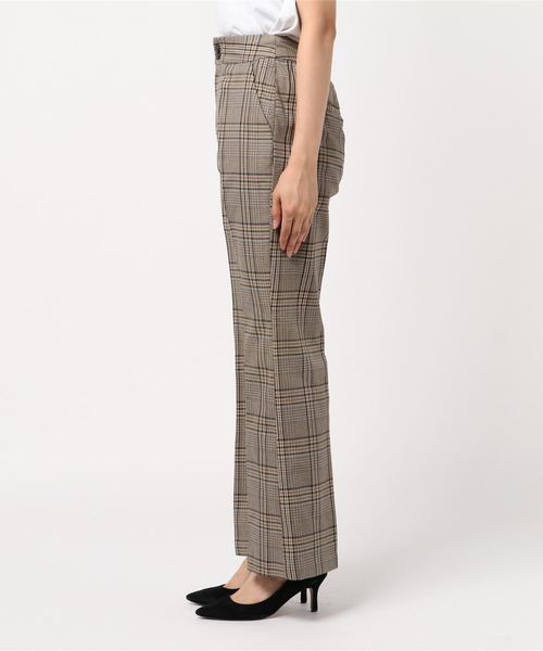 archives（アルシーヴ）の「【SETUPにも】先染めチェックストレートパンツ（その他パンツ・レディース・ベージュ/ブラウン・MEDIUM）」の4枚目の写真