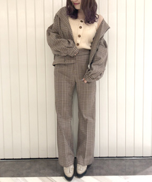 archives | 【SETUPにも】先染めチェックストレートパンツ(その他パンツ)