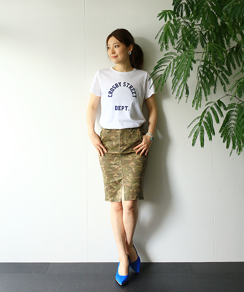 B:MING by BEAMS（ビーミングバイビームス）の「○ビーミング by ビームス / コットンプリントT（Tシャツ/カットソー・レディース・ホワイト/ホワイト系その他/サックスブルー/ネイビー・ONE SIZE）」の18枚目の写真