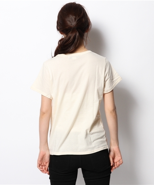 B:MING by BEAMS（ビーミングバイビームス）の「○ビーミング by ビームス / コットンプリントT（Tシャツ/カットソー・レディース・ホワイト/ホワイト系その他/サックスブルー/ネイビー・ONE SIZE）」の7枚目の写真