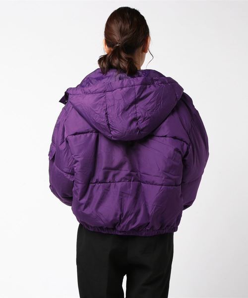 SpRay（スプレイ）の「フード付ファイバーダウン（ダウンジャケット