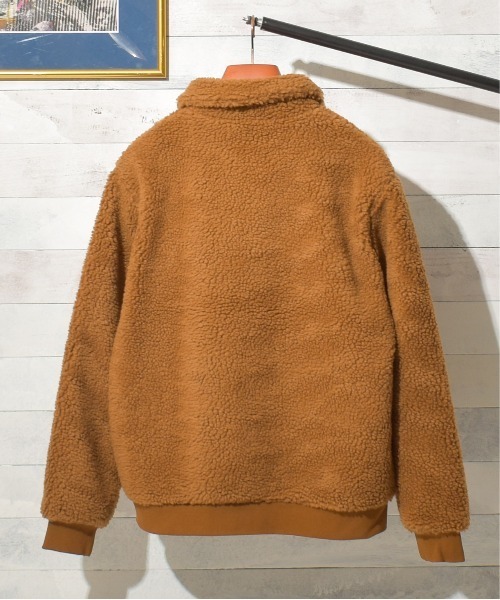 Bling Leads（ブリングリーズ）の「/Bling Leads/ボアジャケット（ブルゾン・レディース・ホワイト/ブラック/ベージュ/ブラック系その他/キャメル/ダークグリーン/ライトパープル/カーキ・MEDIUM/LARGE/X-LARGE）」の18枚目の写真