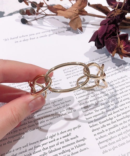 PairPair(ペアペア)の「チェーンバングル(AR)(バングル/リストバンド・レディース・ゴールド/アッシュブラウン・FREE)」の6枚目の写真