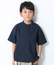 devirock | スタンドカラー半袖シャツ(シャツ/ブラウス)