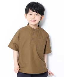 devirock | スタンドカラー半袖シャツ(シャツ/ブラウス)