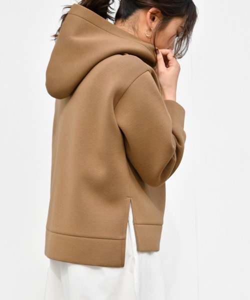 Ambre Neige（アンブルネージュ）の「パウダリーポンチフーディパーカー/ラフィヌモンパーカー/ラフィヌモンシリーズ【WEB/EC限定商品】（パーカー・レディース・ブラック/オフホワイト/サックスブルー/モカ・FREE）」の22枚目の写真